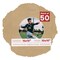 Beige Suede Mat Board for 15x15 Frames - Circle Opening for 10x10 Photos
